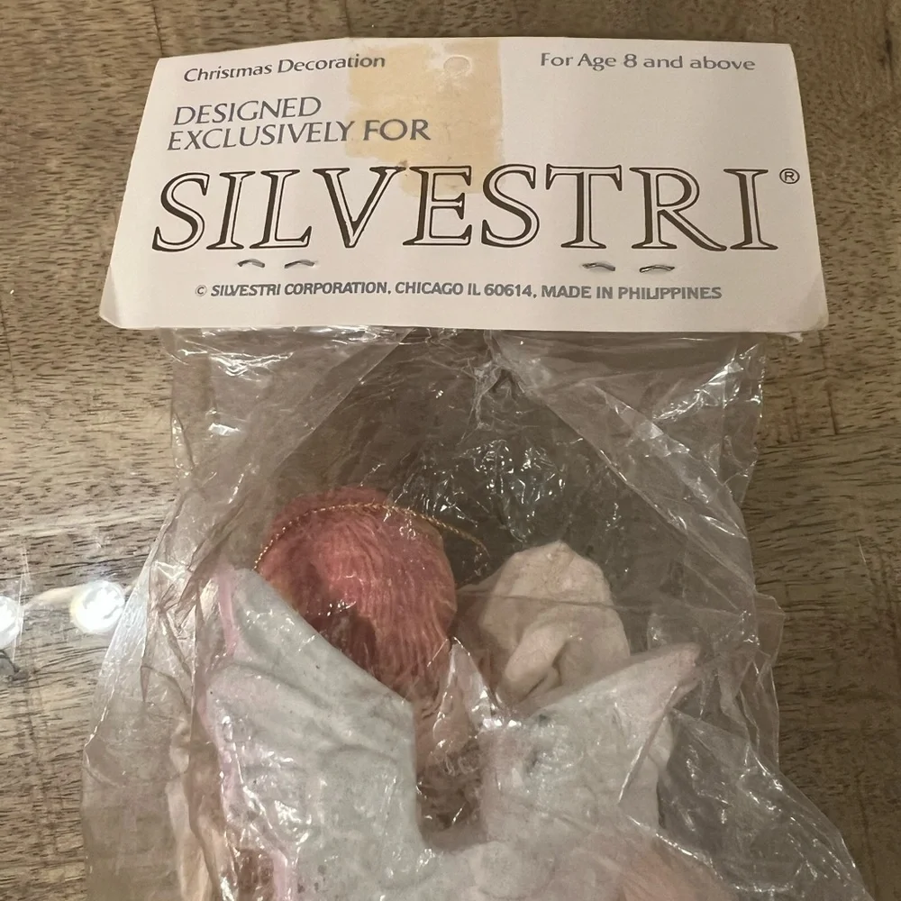Vintage Silverstri baby’s first ornament